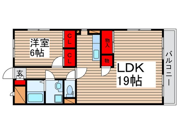 グレーシャス市川の物件間取画像